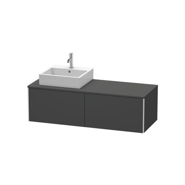 Xsquare Vanity Unit For Console Graphite Matt, Duravit, Mfr#: XS4903L4949